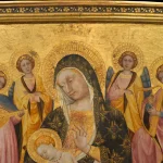 Nossa Senhora na obra Madonna and Child with Angels, por Pietro di Domenico da Montepulciano