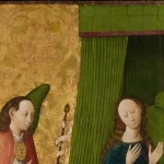 Nossa Senhora na obra The Annunciation, por South Netherlandish Painter