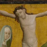 Nossa Senhora na obra The Crucifixion, por Master of the Berswordt Altar