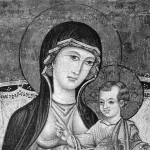Nossa Senhora na obra Madonna and Child Enthroned, por Italian (Florentine) Painter