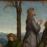 Nossa Senhora na obra The Agony in the Garden, por Raphael (Raffaello Sanzio or Santi)