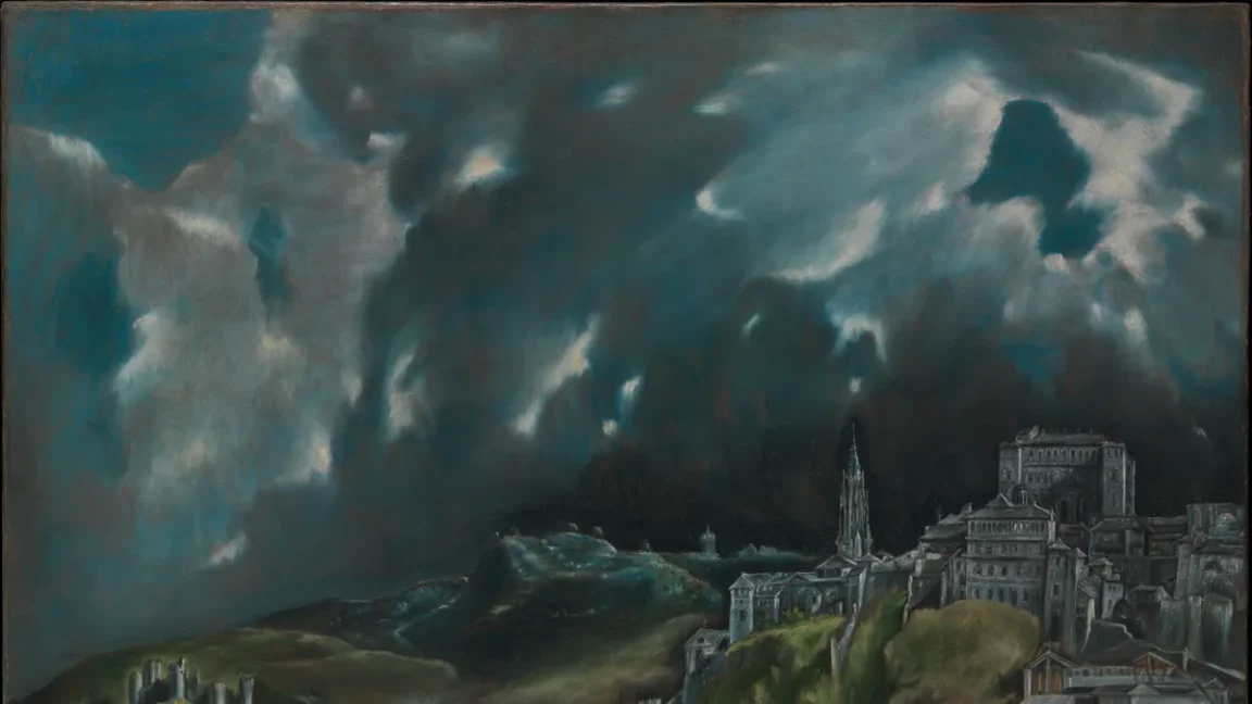 Nossa Senhora na obra View of Toledo, por El Greco (Domenikos Theotokopoulos)