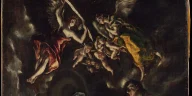 Nossa Senhora na obra The Adoration of the Shepherds, por El Greco (Domenikos Theotokopoulos) and Workshop