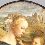 Nossa Senhora na obra Madonna and Child with Two Angels, por Botticelli
