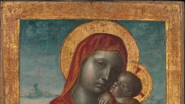 Nossa Senhora na obra Madonna and Child, por Vincenzo Foppa