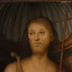 Nossa Senhora na obra Saint John the Baptist; Saint Lucy, por Perugino (Pietro di Cristoforo Vannucci)