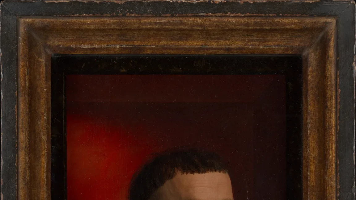 Nossa Senhora na obra Portrait of a Carthusian, por Petrus Christus