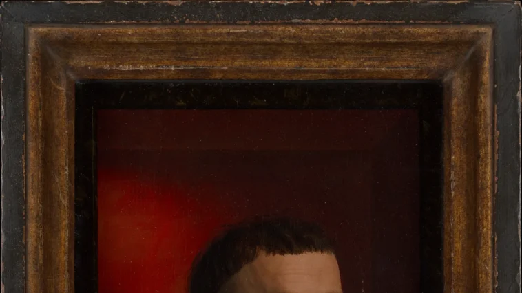 Nossa Senhora na obra Portrait of a Carthusian, por Petrus Christus